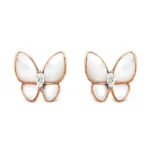 BUTTERFLY MOP DIAMOND EARRINGS