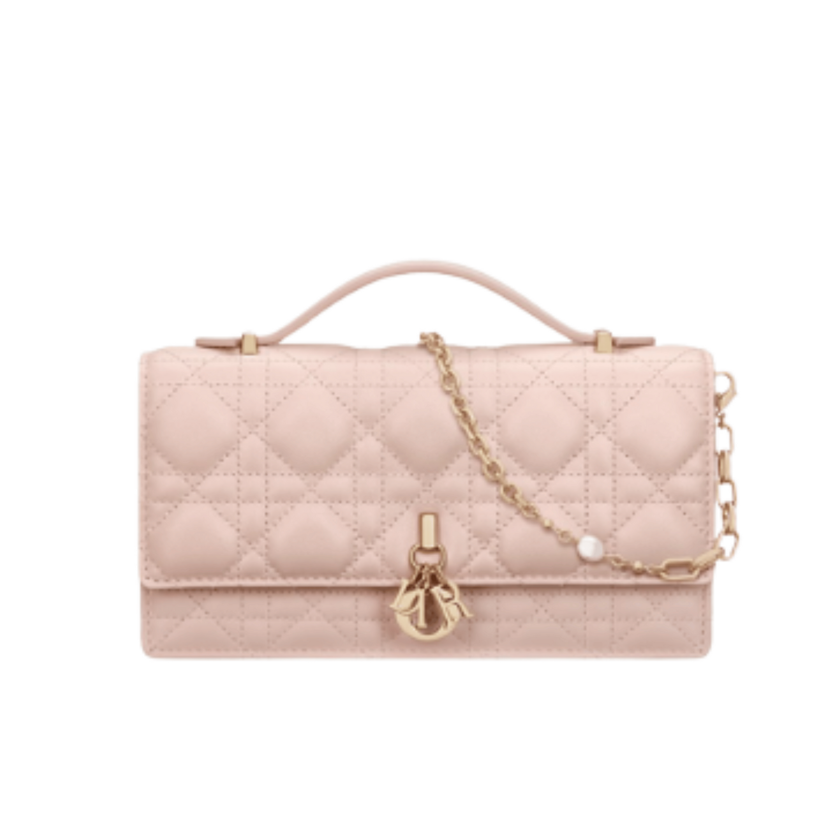 rn-image_picker_lib_temp_58ba49b1-692f-4d94-ba11-6714fef9db41 Dior | My Dior Mini Bag In Pink Cannage Lambskin. - Image 1