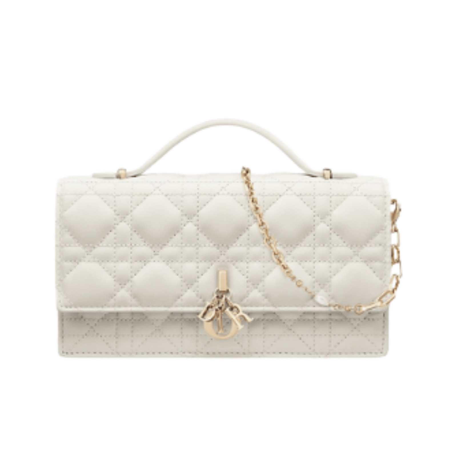 rn-image_picker_lib_temp_9f428793-e1fd-45ce-8f15-2a117443f8d3 Di.or | My Dior Mini Bag In Latte Cannage Lambskin. - Image 1