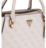 Gu.cci | Noelle Luxury Satchel Bag In A White Logo Print Pattern - Image 3
