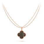 CLOVER 25MM GOLD DARK MOP BIG CLOVER NECKLACE - Image 6
