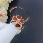 SWEET CLOVER CARNELIAN RING - Image 3
