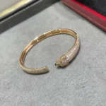 PANTHERE FULL DIAMOND OPEN BRACELET